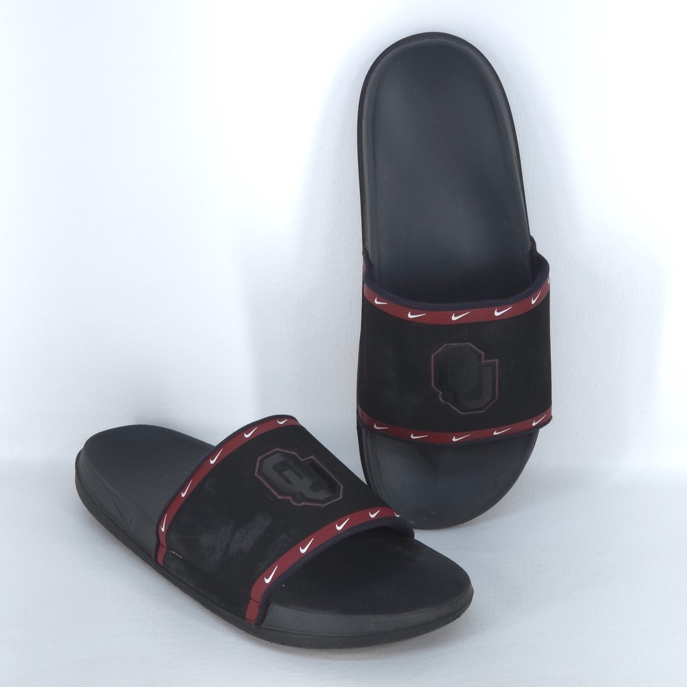 OU Oklahoma Sooners Nike Offcourt Slide Men's 13 Sandals DD0536-001 Athleisure